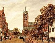 Jan van der Heyden View of Delft Germany oil painting artist